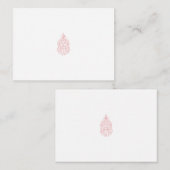 ミスティーローズ、フラッシュマホガニー、装飾的なデザイン アドバイスカード (正面/裏面)