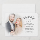 ミスティー ウィー スティル ドゥ フォト アニバーサリー インビテーション (正面/裏面)