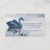 ミスティー・リフレクションズ | ダスティーブルー スワンレイク ウェブサイト エンクロージャーカード (正面)