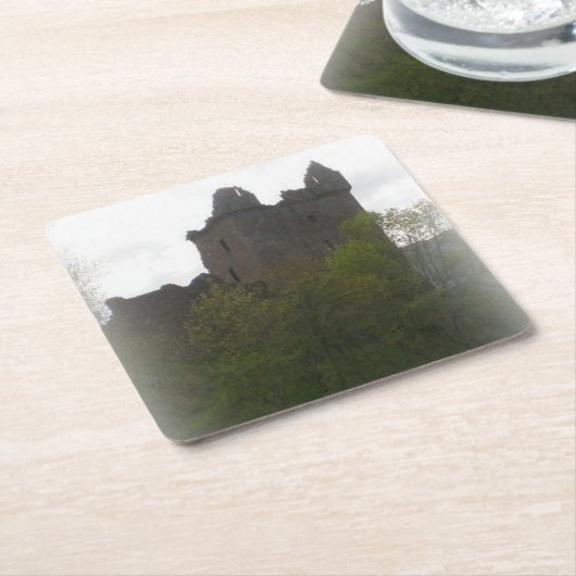ミスティ城コースター スクエアペーパーコースター (アングル)