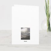 ミスティ夕べ祖父の損失悔やみや弔慰 カード (裏面)