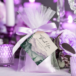 ミスティ山の森結婚の感謝 フェイバータグ