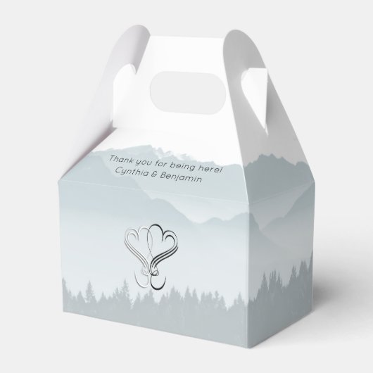 ミスティ山ハート結婚ズサンキュー フェイバーボックス (正面サイド)