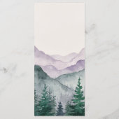 ミスティ山林結婚の森 メニュー (裏面)