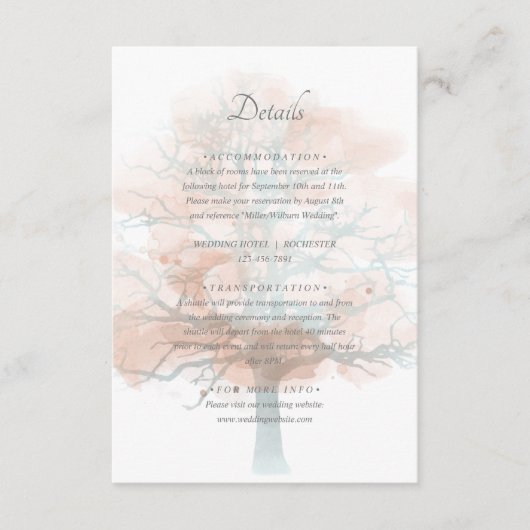 ミスティ木の詳細 エンクロージャーカード (正面)