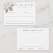 ミスティ湖 |ラブリーソフトほこりっぽいフローラレシピカード エンクロージャーカード (正面/裏面)