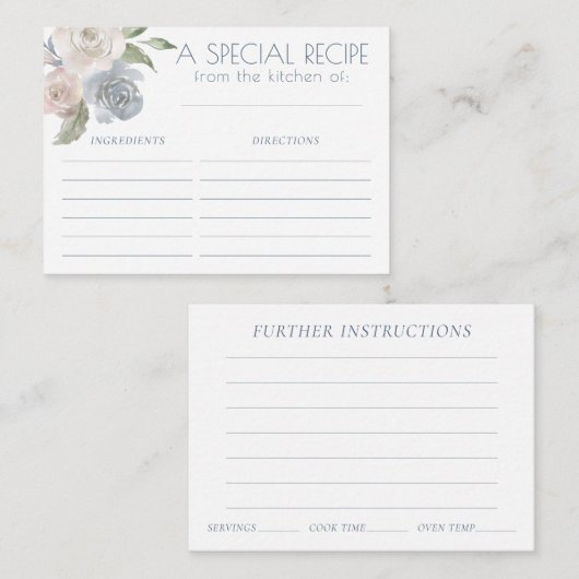 ミスティ湖 |ラブリーソフトほこりっぽいフローラレシピカード エンクロージャーカード (正面/裏面)