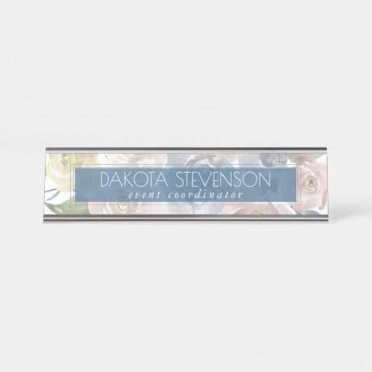 ミスティ湖 |ラブリーソフトダスティフローラカスタム デスクネームプレート (正面)