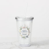 ミスティ湖 |埃っぽいフローラは常に永遠にモノグラム アクリルタンブラー (裏面)