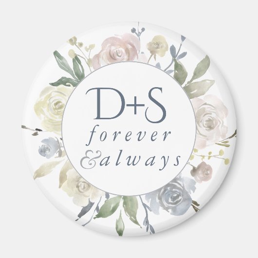 ミスティ湖 |埃っぽいフローラは常に永遠にモノグラム マグネット (正面)