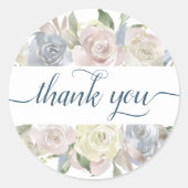 ミスティ湖 |素敵なソフトほこりっぽいフローラありがとう ラウンドシール (正面)