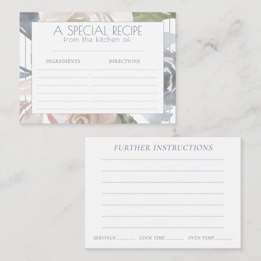 ミスティ湖 |素敵なソフトダスティレシピカード エンクロージャーカード (正面/裏面)