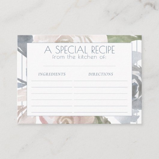 ミスティ湖 |素敵なソフトダスティレシピカード エンクロージャーカード (正面)