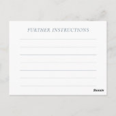 ミスティ湖 |素敵なソフトダスティレシピカード ポストカード (裏面)