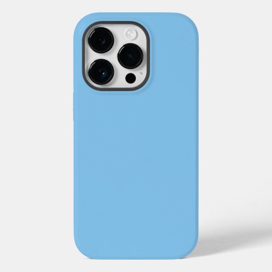 ミスティ無地のブルーカラー、iPhoneケース Case-Mate iPhoneケース (裏面)