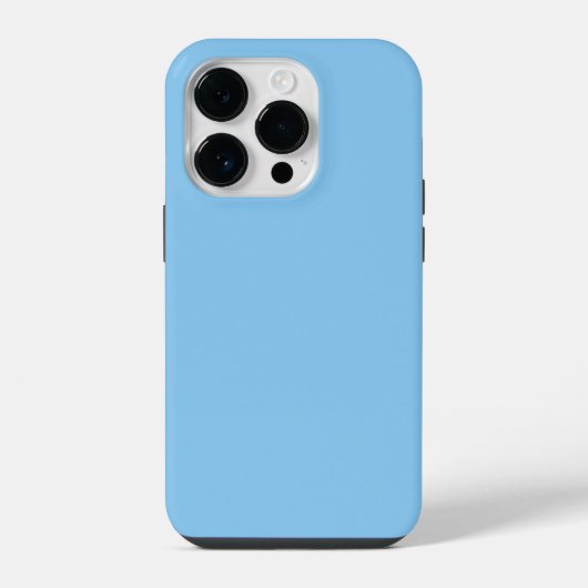 ミスティ無地のブルーカラー、iPhoneケース iPhoneケース (裏面)
