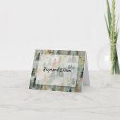 ミスティ男らしフォレスト折り畳み感謝メモ サンキューカード (正面)