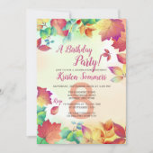 ミスティ秋招待状 招待状 (正面)