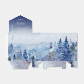 ミスティ素朴マツ林結婚式の引き出物ボックスリボン フェイバーボックス (折り畳みなし)