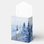 ミスティ素朴マツ林結婚式の引き出物ボックスリボン フェイバーボックス (オープン)