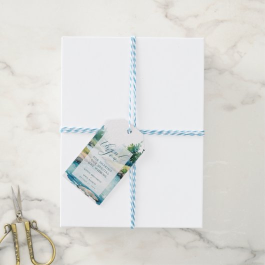 ミスティ結婚マウンテン ギフトタグ (より糸付き)