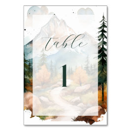 ミスティ結婚マウンテン テーブルナンバー