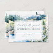 ミスティ結婚マウンテン 出欠カード (正面/裏面)