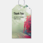 ミスティ鉄道線風光明媚な写真感謝 ギフトタグ (正面)