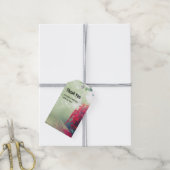 ミスティ鉄道線風光明媚な写真感謝 ギフトタグ (より糸付き)