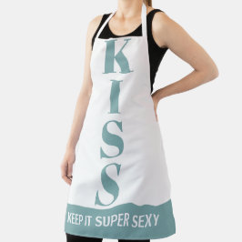 ミスティ青と白い保Itセイすごいキス エプロン