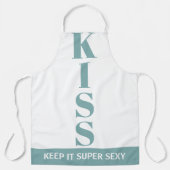 ミスティ青と白い保Itセイすごいキス エプロン (正面)