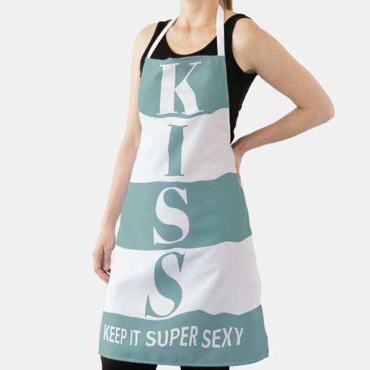 ミスティ青と白い保Itセイすごいキス エプロン (インサイチュ)