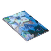 ミスティ青ツツツジ水彩 ノートブック (右側)