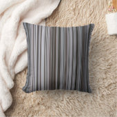 ミスティ2月ブルー&グレーストライプ クッション (ブランケット)