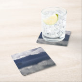 ミスティ・アラスカン海の色合い スクエアペーパーコースター (インサイチュ)