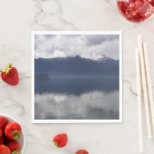 ミスティ・アラスカン海の色合い スタンダードランチョンナプキン (インサイチュ)