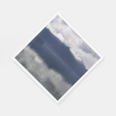 ミスティ・アラスカン海の色合い スタンダードランチョンナプキン (角)