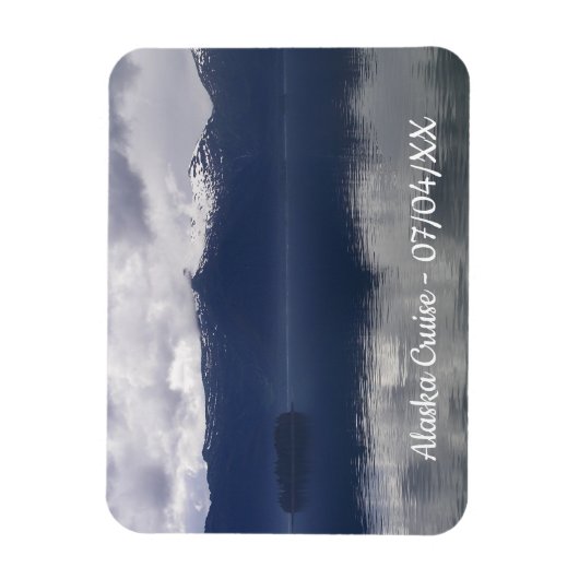 ミスティ・アラスカン海の色合い マグネット (縦)