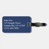 ミスティ・アラスカン海の色合い ラゲッジタグ (裏面横)