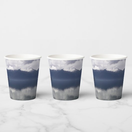 ミスティ・アラスカン海の色合い 紙コップ (複数)