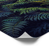 ミスティ・ウッズ - 神秘的な森のイラストスタイル ポスター (角)