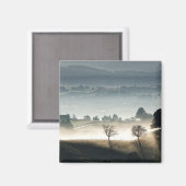 ミスティ・スイス・カントリー・サイド・ランドスケープ マグネット (正面/裏面)