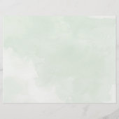 ミスティ・ツリー3倍の結婚式プログラム (裏面)