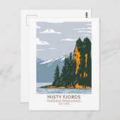 ミスティ・フィヨルド国家記念碑ニューエドディストン ポストカード (正面/裏面)