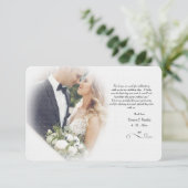 ミスティ フォト ウェディング サンクス カード (スタンド正面)