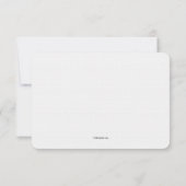 ミスティ フォト ウェディング サンクス カード (裏面)