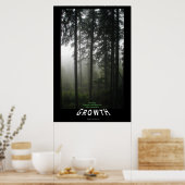 ミスティ・フォレスト「成長」の写真ポスタやる気を起こさせるー ポスター (キッチン)