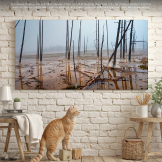 ミスティ・モーニングイエローストーン キャンバスプリント