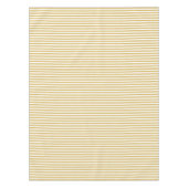 ミステッド黄と白ストライプ色 テーブルクロス (正面)