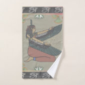 ミステリアスなアイオブラエジプトプリンセスグリッター バスタオルセット (ハンドタオル)